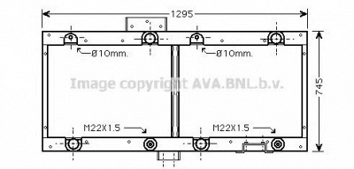 AVA QUALITY COOLING me2228 -  Радиатор, охлаждение двигателя